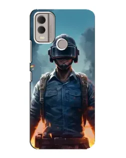 Чохол для Nokia C22 з картинкою «PUBG — реалістичний герой»