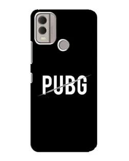 Чохол для Nokia C22 з картинкою «PUBG — білий логотип»