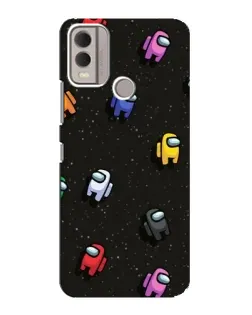 Чехол для Nokia C22 с картинкой «Космический паттерн Among Us»