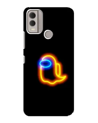 Чохол для Nokia C22 з картинкою «Among Us неонове сяйво»