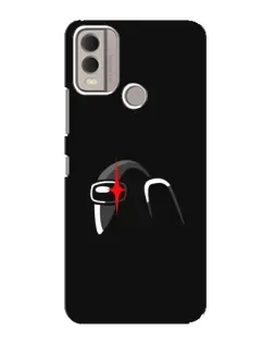 Чехол для Nokia C22 с картинкой «Among Us шлем»