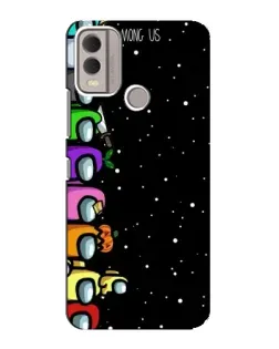 Чохол для Nokia C22 з картинкою «Команда Among Us»