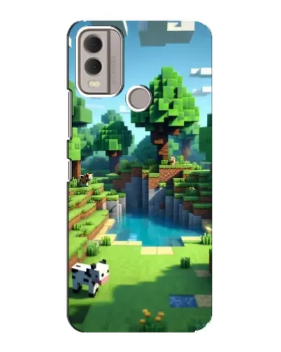 Чохол для Nokia C22 з картинкою «Minecraft літній день»