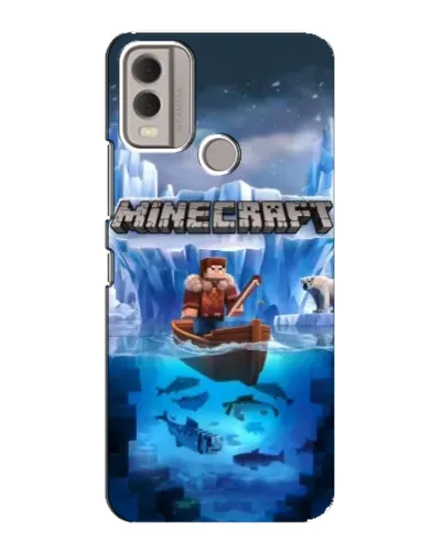 Чохол для Nokia C22 з картинкою «Minecraft льодянийсвіт»