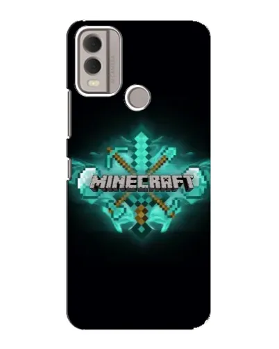 Чохол для Nokia C22 з картинкою «Minecraft Diamond лого»