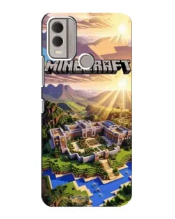 Чохол для Nokia C22 з картинкою «Minecraft панорама»