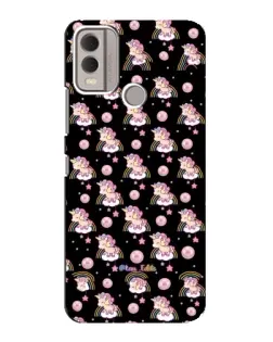 Чехол для Nokia C22 с картинкой «Magic Unicorn паттерн»