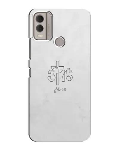 Чохол для Nokia C22 з картинкою «Івана 3:16 Хрест»