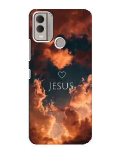 Чохол для Nokia C22 з картинкою «Сяйво Імені Jesus»