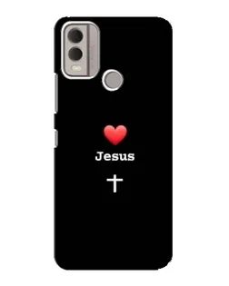 Чохол для Nokia C22 з картинкою «Серце - Jesus»
