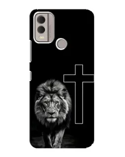 Чохол для Nokia C22 з картинкою «Лев та Хрест»