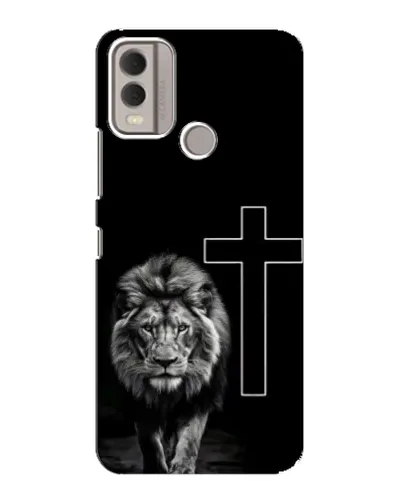 Чохол для Nokia C22 з картинкою «Лев та Хрест»