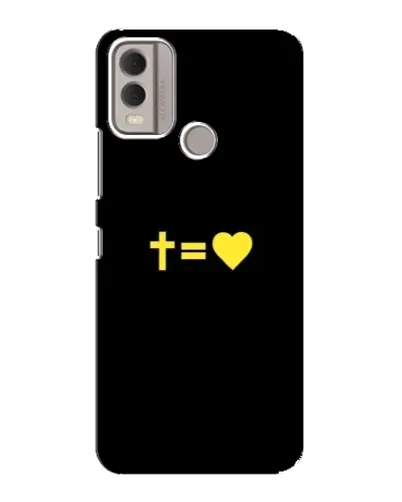 Чохол для Nokia C22 з картинкою «Серце та Хрест»