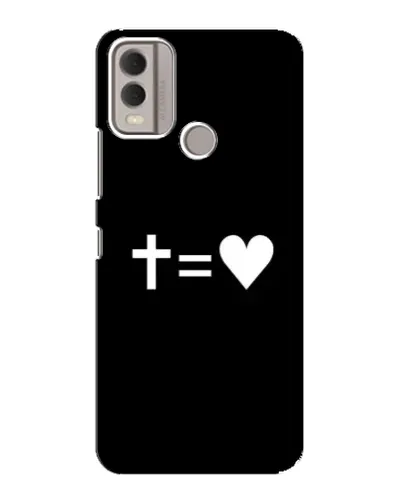 Чохол для Nokia C22 з картинкою «Хрест та Серце»
