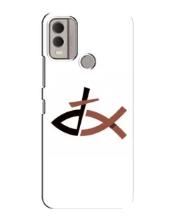 Чохол для Nokia C22 з картинкою «Риба та хрест»