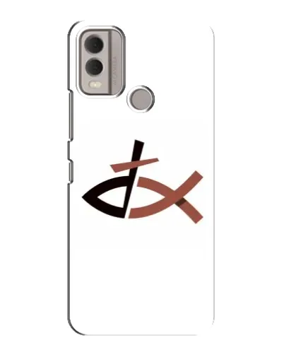 Чохол для Nokia C22 з картинкою «Риба та хрест»