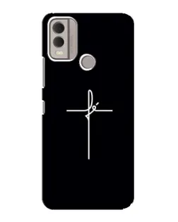 Чехол для Nokia C22 с картинкой «Тонкий крест»