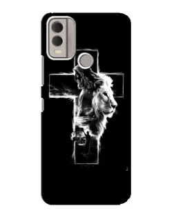 Чехол для Nokia C22 с картинкой «Сияющий крест Jesus»