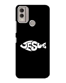 Чехол для Nokia C22 с картинкой «Рыба Jesus»