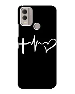 Чехол для Nokia C22 с картинкой «Пульс веры»