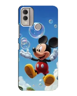 Чохол для Nokia C22 з картинкою «Mickey та мильні бульбашки»