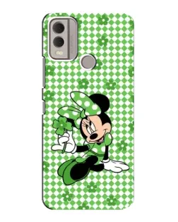 Чохол для Nokia C22 з картинкою «Mickey в клітинку»