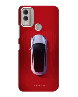 Чохол для Nokia C22 з картинкою «Tesla Top View»