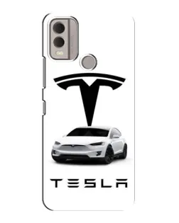 Чохол для Nokia C22 з картинкою «Tesla White Style»