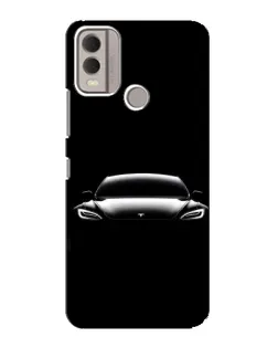 Чохол для Nokia C22 з картинкою «Фари Tesla Night»
