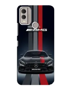 Чохол для Nokia C22 з картинкою «Mercedes — білий карбон» Чохол для Nokia C22 з картинкою «Mercedes — білий карбон»