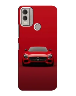 Чохол для Nokia C22 з картинкою «Червоний Mercedes AMG»