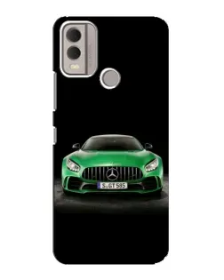 Чохол для Nokia C22 з картинкою «Mercedes — неоновий лого»