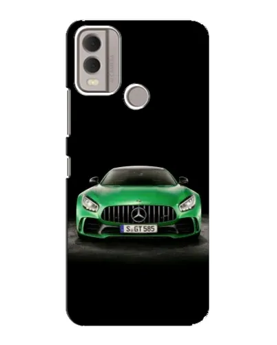 Чохол для Nokia C22 з картинкою «Mercedes — неоновий лого» Чохол для Nokia C22 з картинкою «Mercedes — неоновий лого»