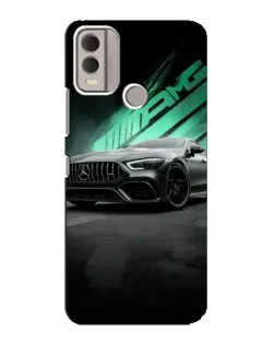 Чохол для Nokia C22 з картинкою «Темний Mercedes AMG»