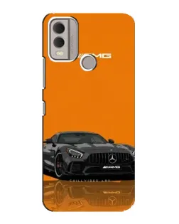 Чохол для Nokia C22 з картинкою «Помаранчевий Mercedes AMG»