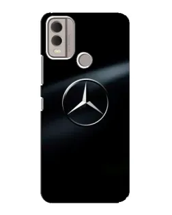 Чохол для Nokia C22 з картинкою «Mercedes на металі»