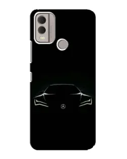Чохол для Nokia C22 з картинкою «Mercedes — силует авто»