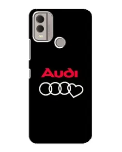 Чохол для Nokia C22 з картинкою «Логотип Audi Heart»