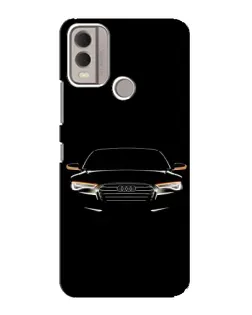 Чохол для Nokia C22 з картинкою «Audi — нічний контур»
