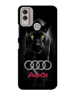 Чохол для Nokia C22 з картинкою «Пантера та Audi»