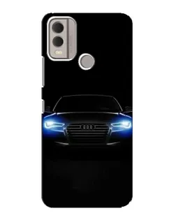 Чохол для Nokia C22 з картинкою «Audi в неоні»