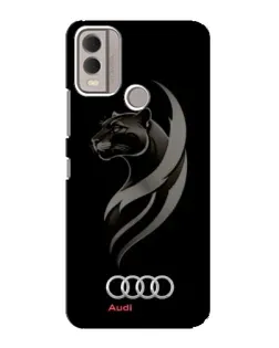 Чохол для Nokia C22 з картинкою «Графіка — пантера та Audi»
