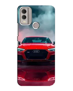 Чохол для Nokia C22 з картинкою «Audi RS — червоний стиль»