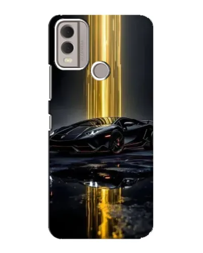 Чохол для Nokia C22 з картинкою «Нічний Lamborghini драйв»