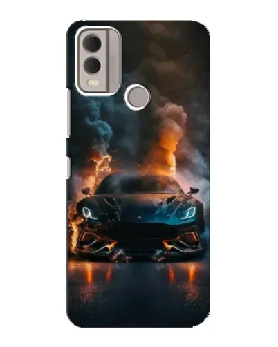 Чохол для Nokia C22 з картинкою «Lamborghini димна естетика»