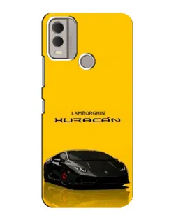 Чохол для Nokia C22 з картинкою «Lamborghini Huracan чорний»