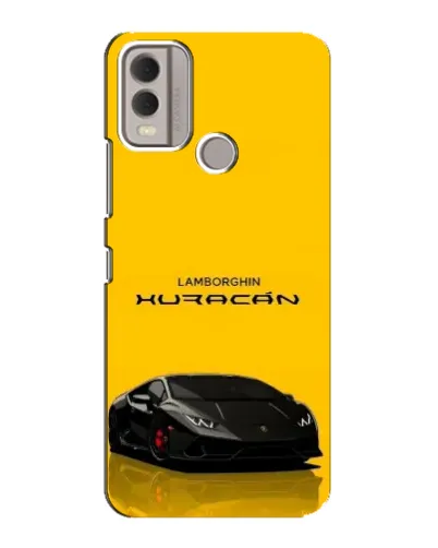Чохол для Nokia C22 з картинкою «Lamborghini Huracan чорний»