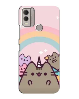 Чехол для Nokia C22 с картинкой «Единорог Pusheen»