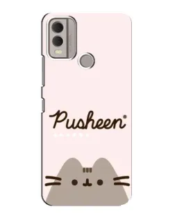 Чохол для Nokia C22 з картинкою «Pusheen логотип»