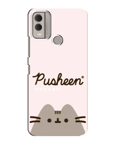 Чохол для Nokia C22 з картинкою «Pusheen логотип»
